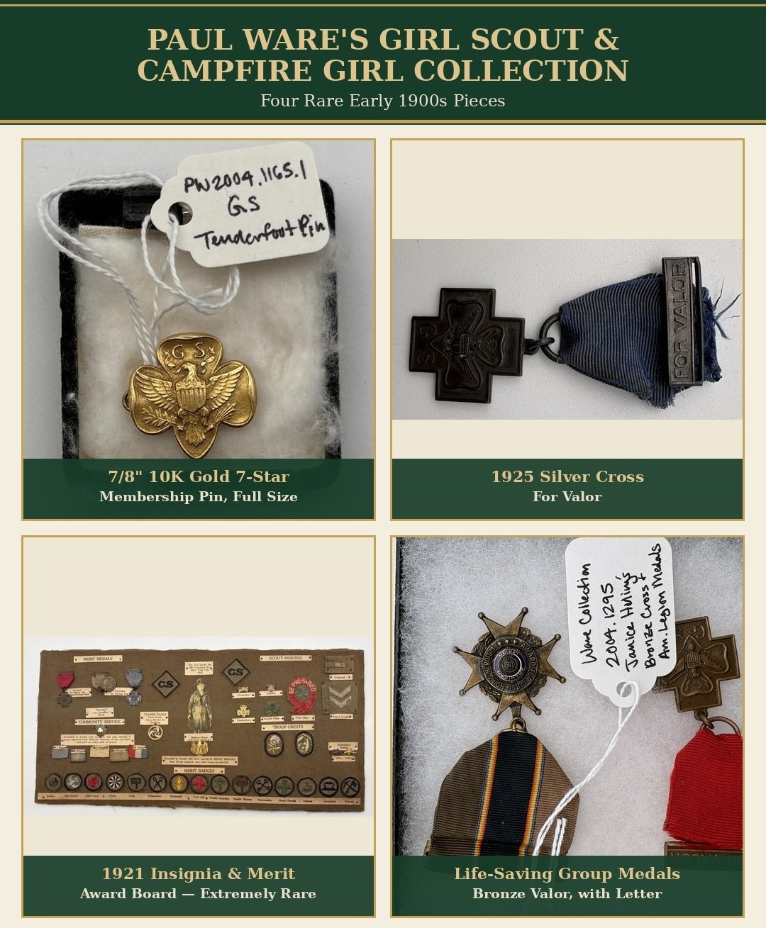 Paul Ware's Girl Scout & Campfire Girl Collection - Museum Quality, Online Only Auction